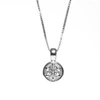 Collana Promesse Donna Famiglia in Oro bianco Diamante 0.06 Ct PPLF006 - PPLF006